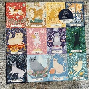 Galison Cat Zodiac 500 Piece Puzzle